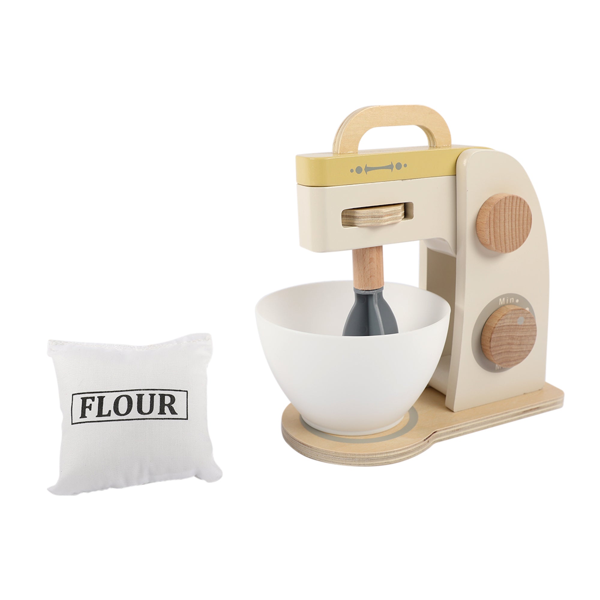 Mixer Montessori din Lemn pentru Copii – Jucărie de Rol Educativă – Maison G