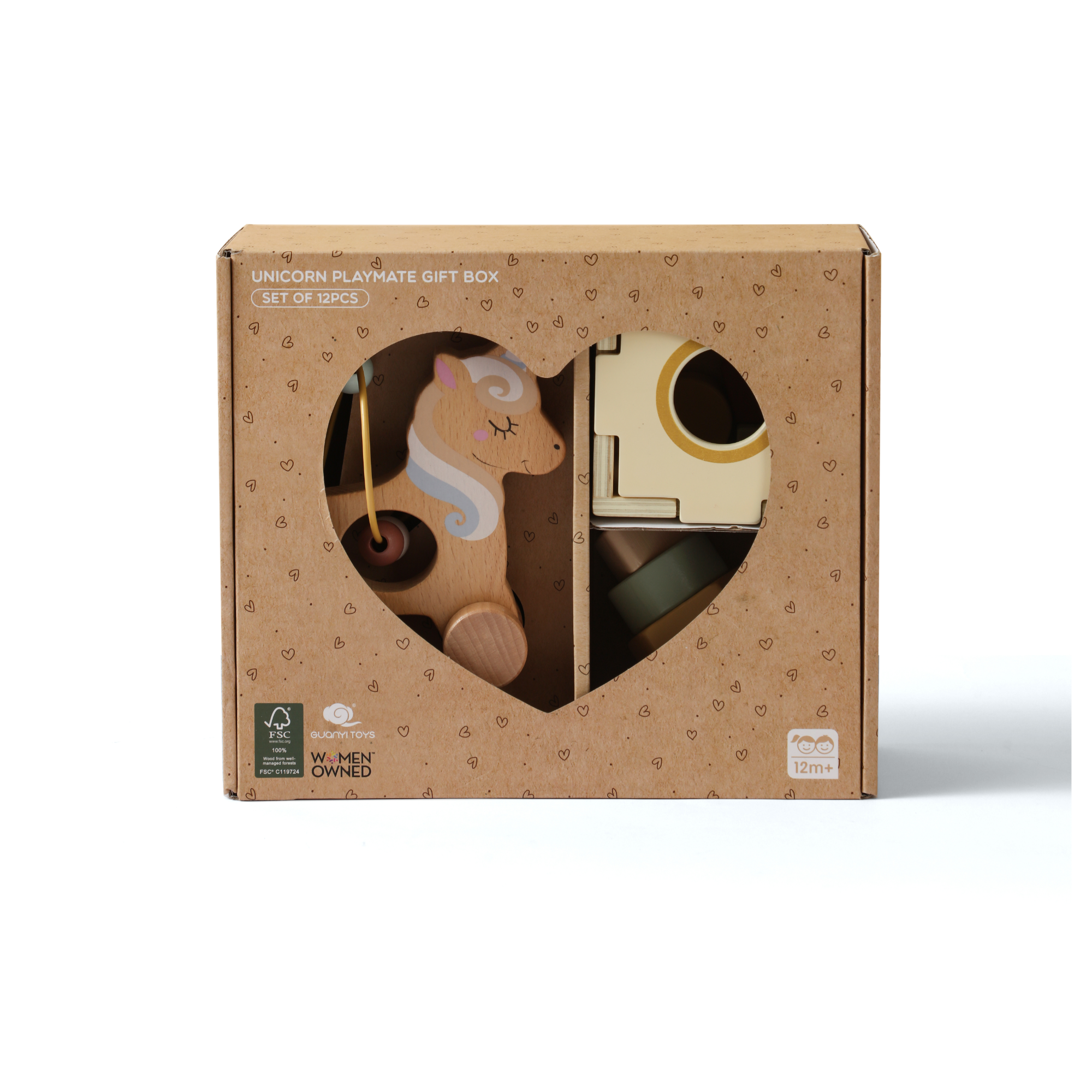 Set Montessori Senzorial 3 în 1 cu Unicorn pentru Bebeluși – Dezvoltarea Simțurilor și a Motricității – Maison G