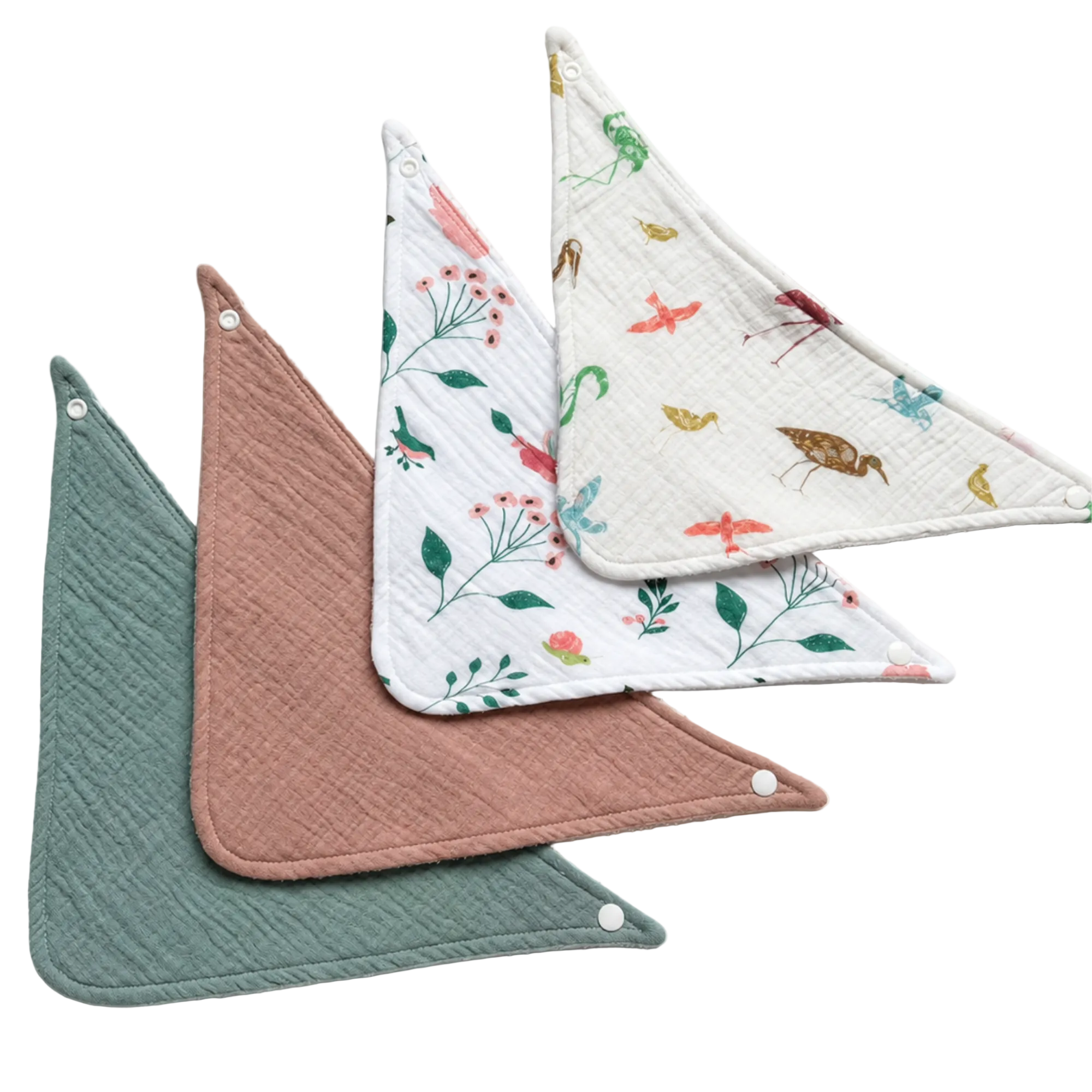 Set 4 bavețici din muselină, bumbac 100% – Maison G