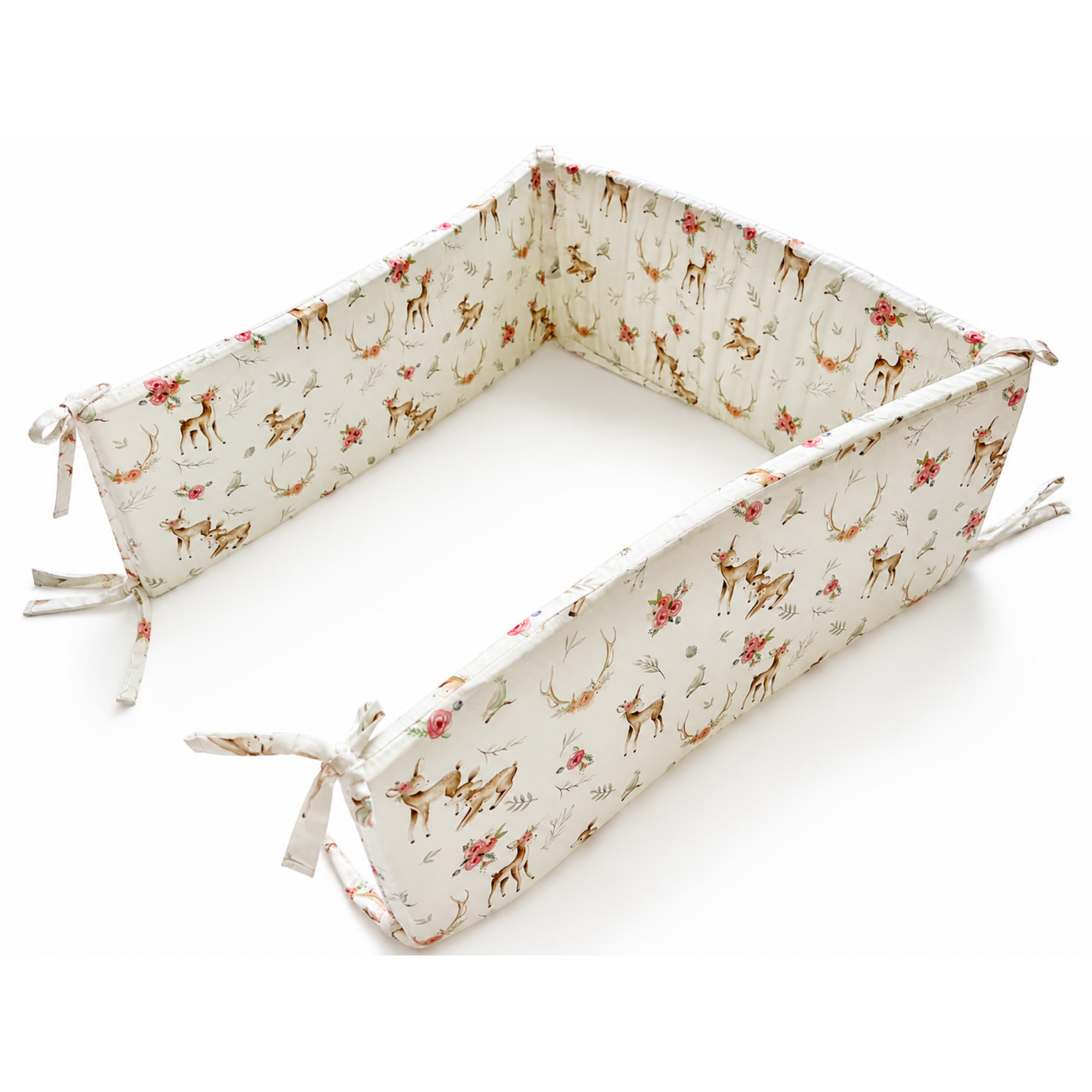 Protecție laterală pentru pătuț copii din bumbac 100% – Forest Friends – Maison G
