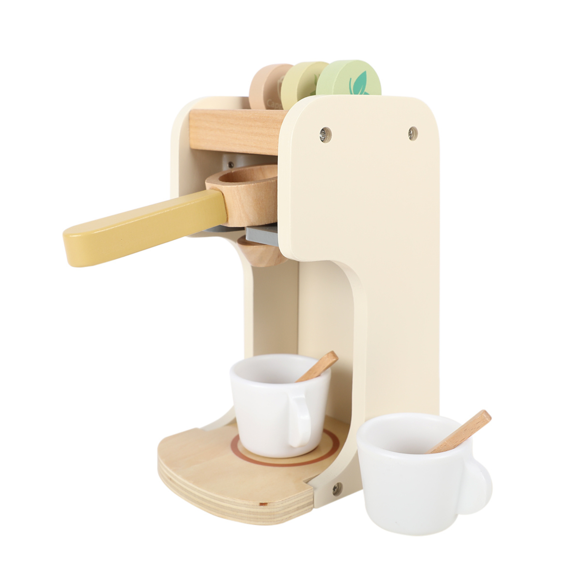 Espressor din Lemn Montessori pentru Copii – Set Cafenea și Joc de Rol – 3+ ani | Maison G