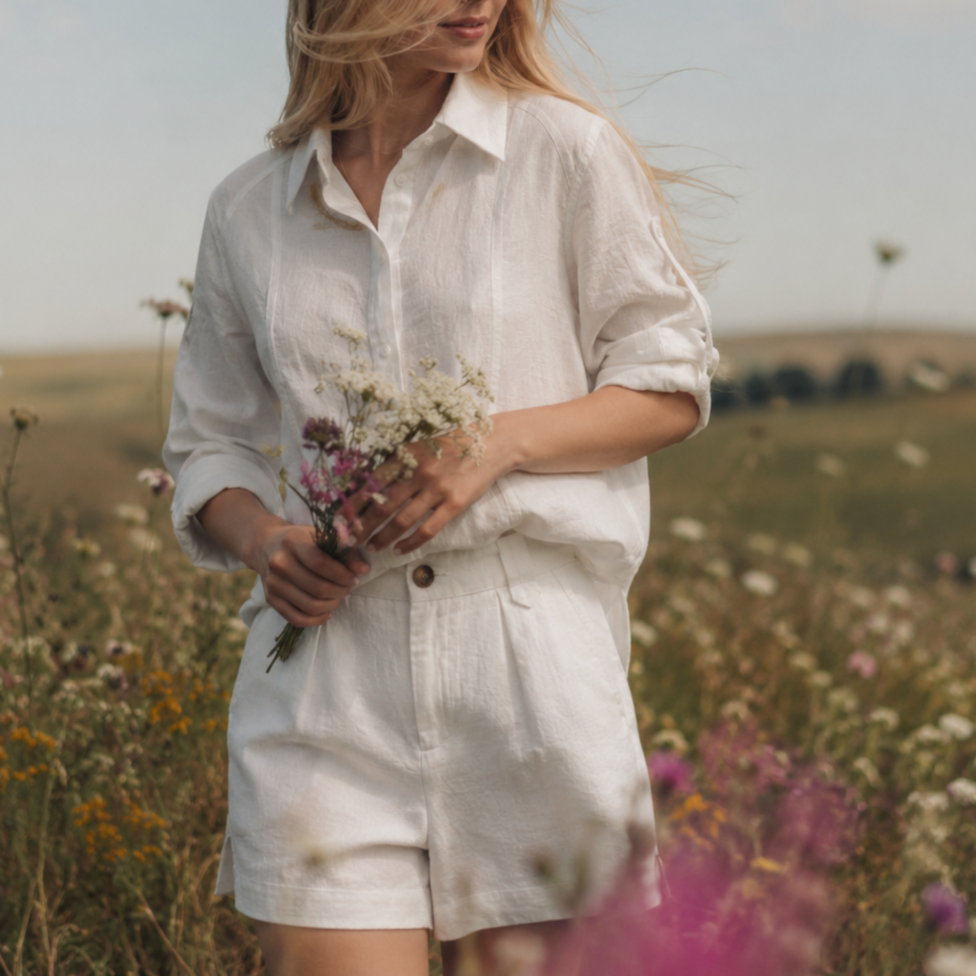 Cămașă din In 100% pentru Femei  – Maison G