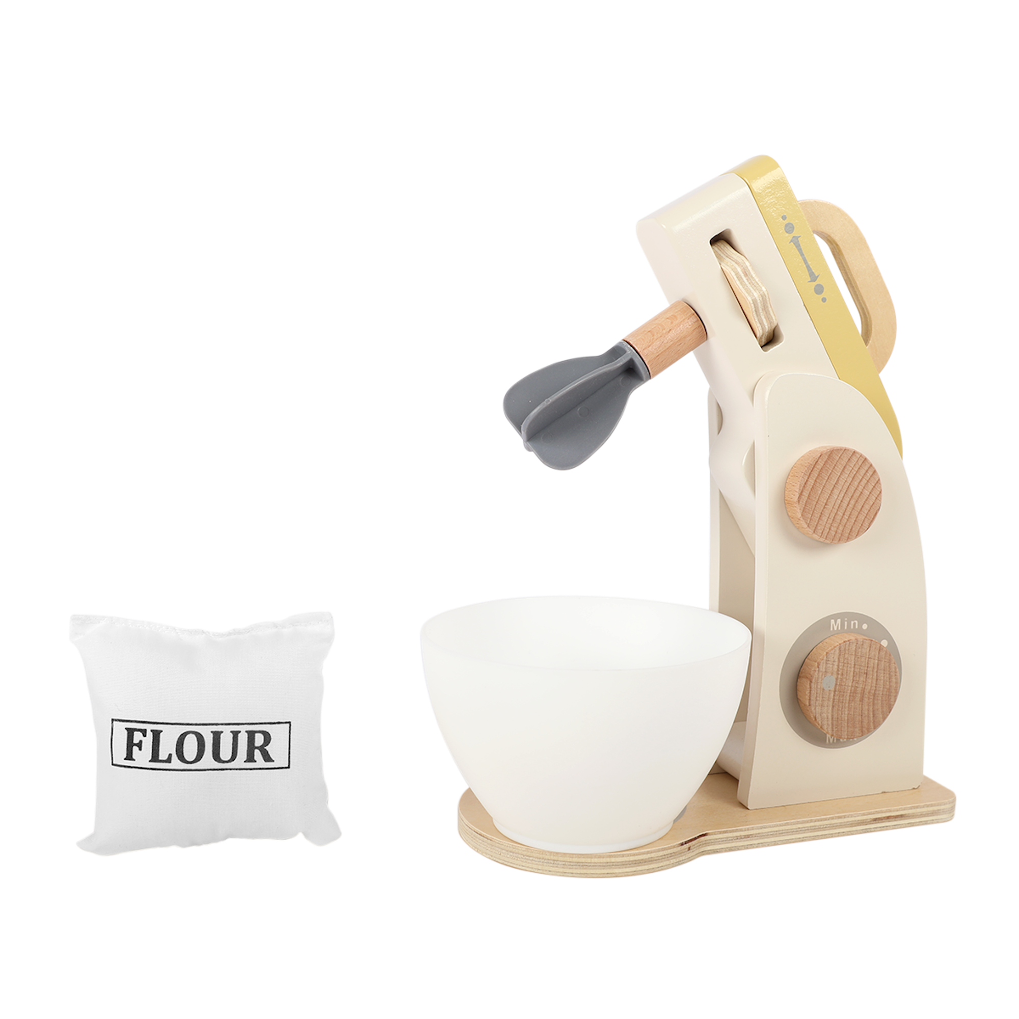Mixer Montessori din Lemn pentru Copii – Jucărie de Rol Educativă – Maison G